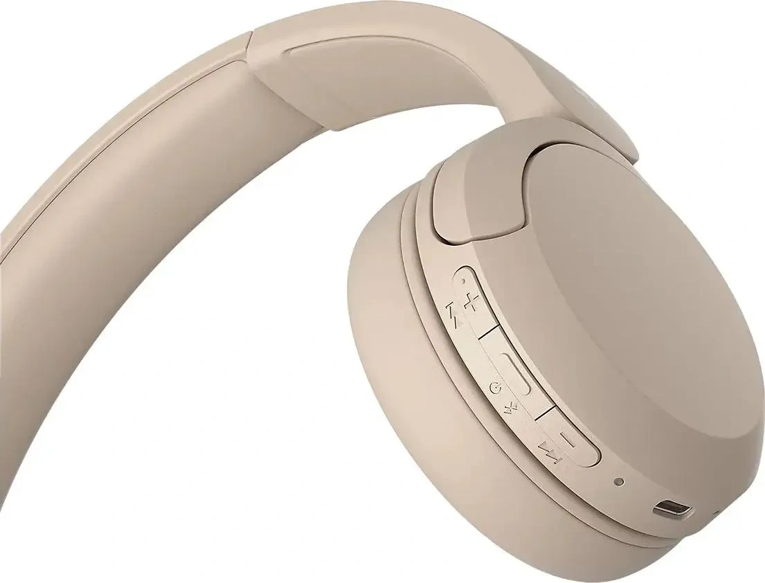 Беспроводные наушники Sony WH-CH520, Бежевые. Фото 4