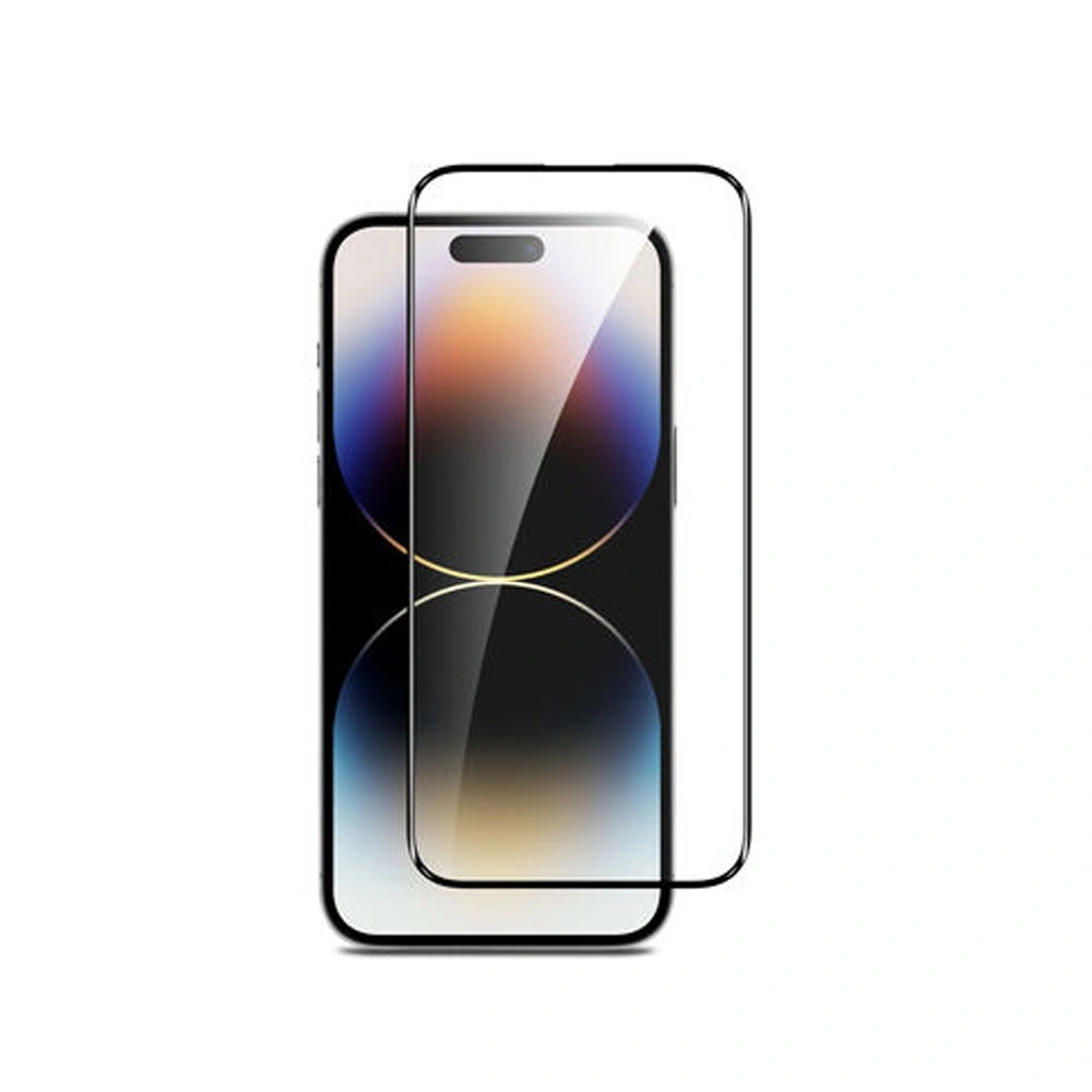 Защитное стекло для iPhone 16 Plus / iPhone 15 Plus, Чёрное. Фото 1