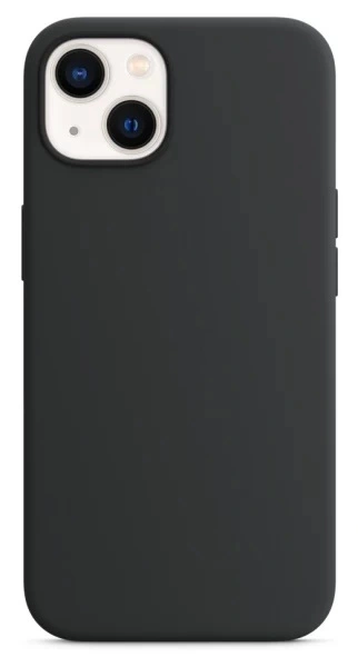 Накладка Silicone Case для iPhone 13, Чёрная. Фото 1