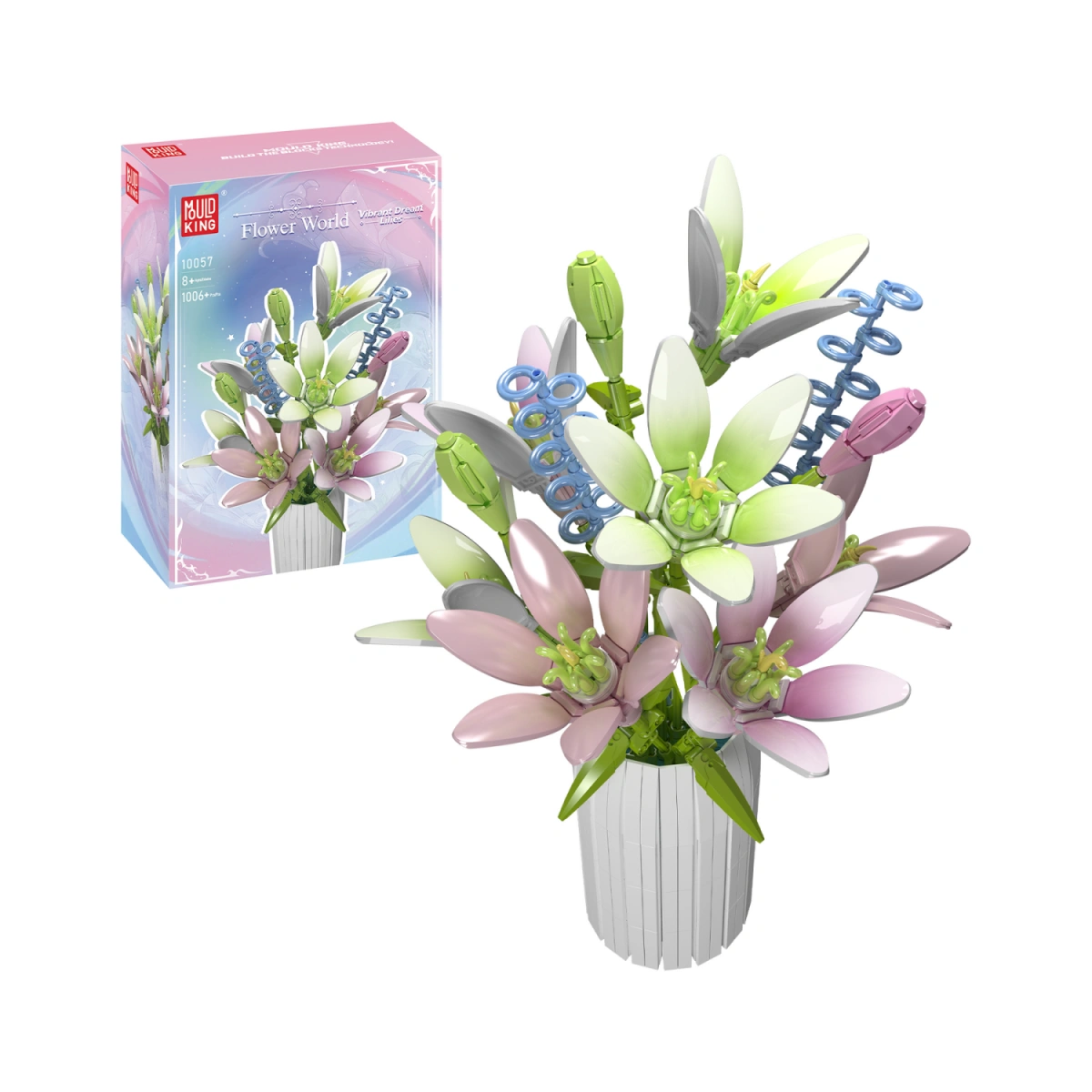 Конструктор Mould King Flower World 10057: Vibrant Dreams Lilies. Фото 1