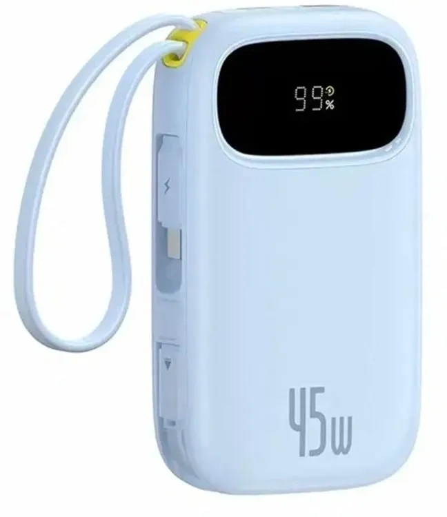 Внешний аккумулятор Baseus EnerFill FC31 10000mAh Qpow 3 45W, Голубой (E0028C03). Фото 2