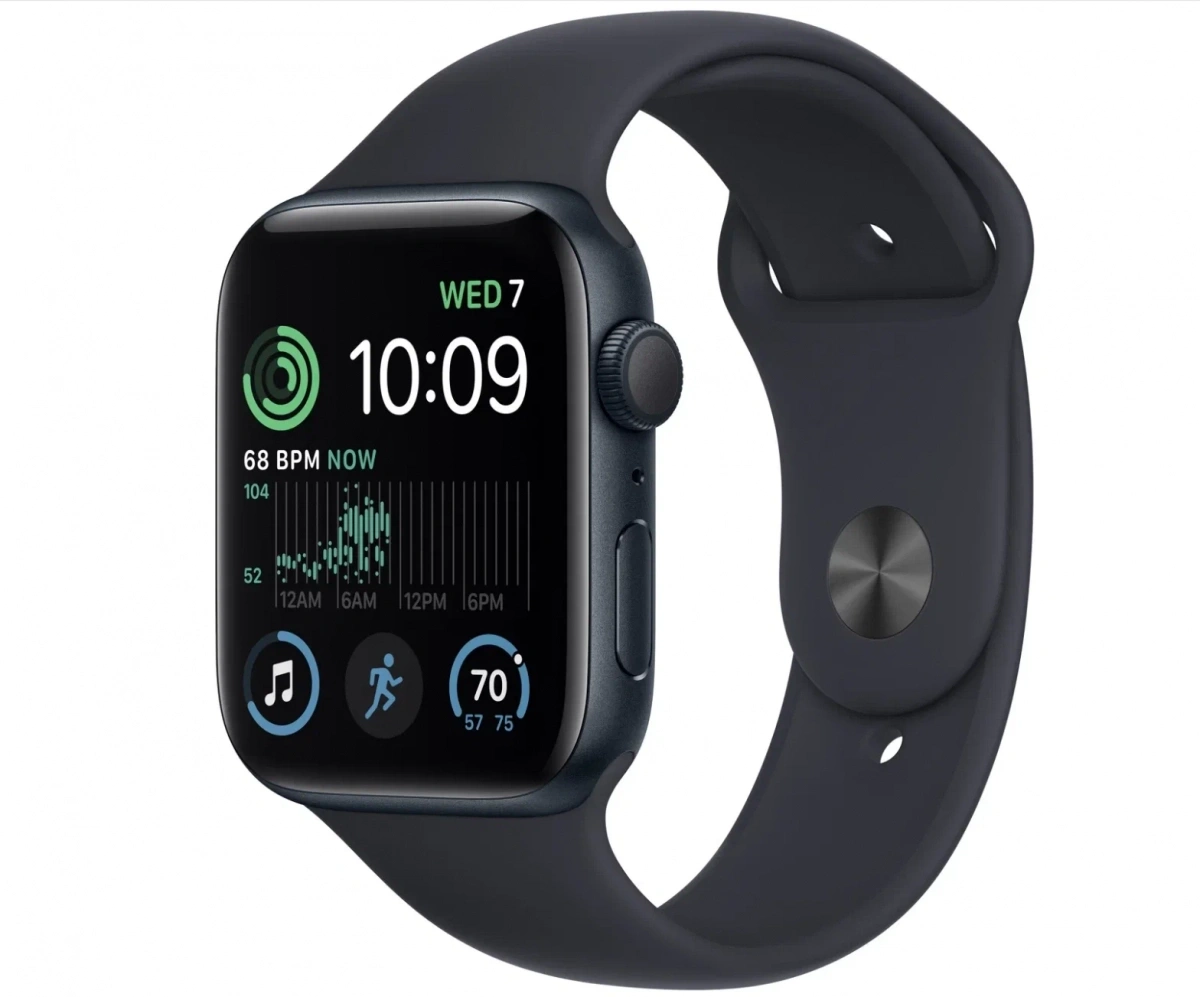 Умные часы Apple Watch Series 7, 41 мм, алюминий цвета "тёмная ночь" (Уцененный товар). Фото 1