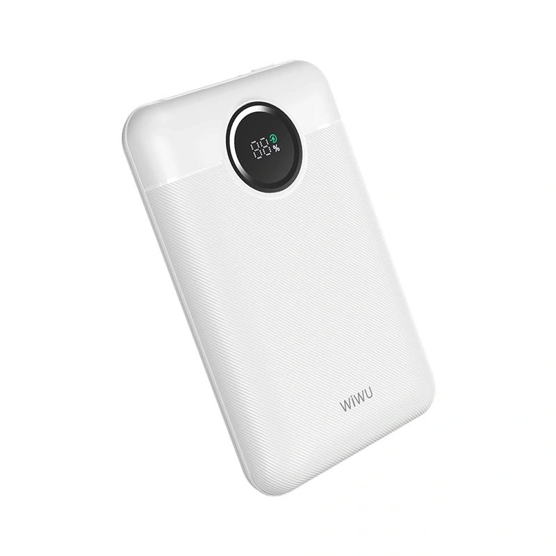Внешний аккумулятор Wiwu 22.5W 10000 mAh PD Dual Cable, White (Wi-P022). Фото 4