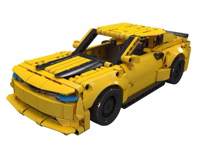 Конструктор Mould King Models 15081. Bumblebee Pull Back, 738 деталей. Фото 4