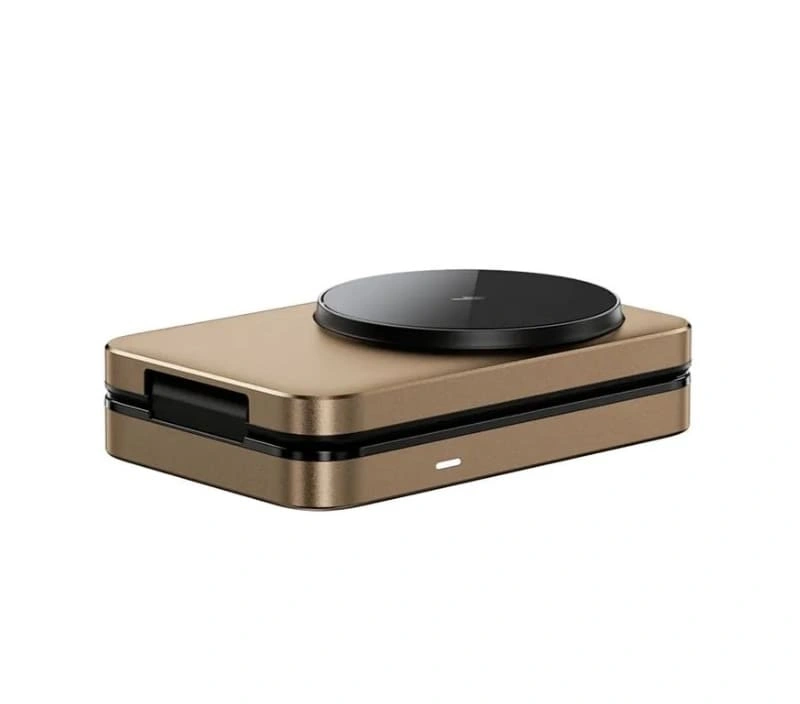 Беспроводная зарядная станция Wiwu Triple 3in1 Wireless Charger 15W Wi-W038, Gold. Фото 5