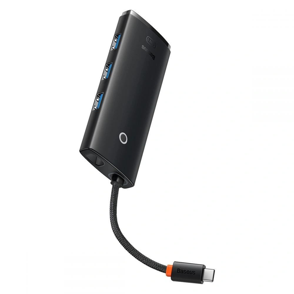 Хаб Baseus Lite Series 5-Port Type-C HUB Docking Station, Black (WKQX040001). Фото 3