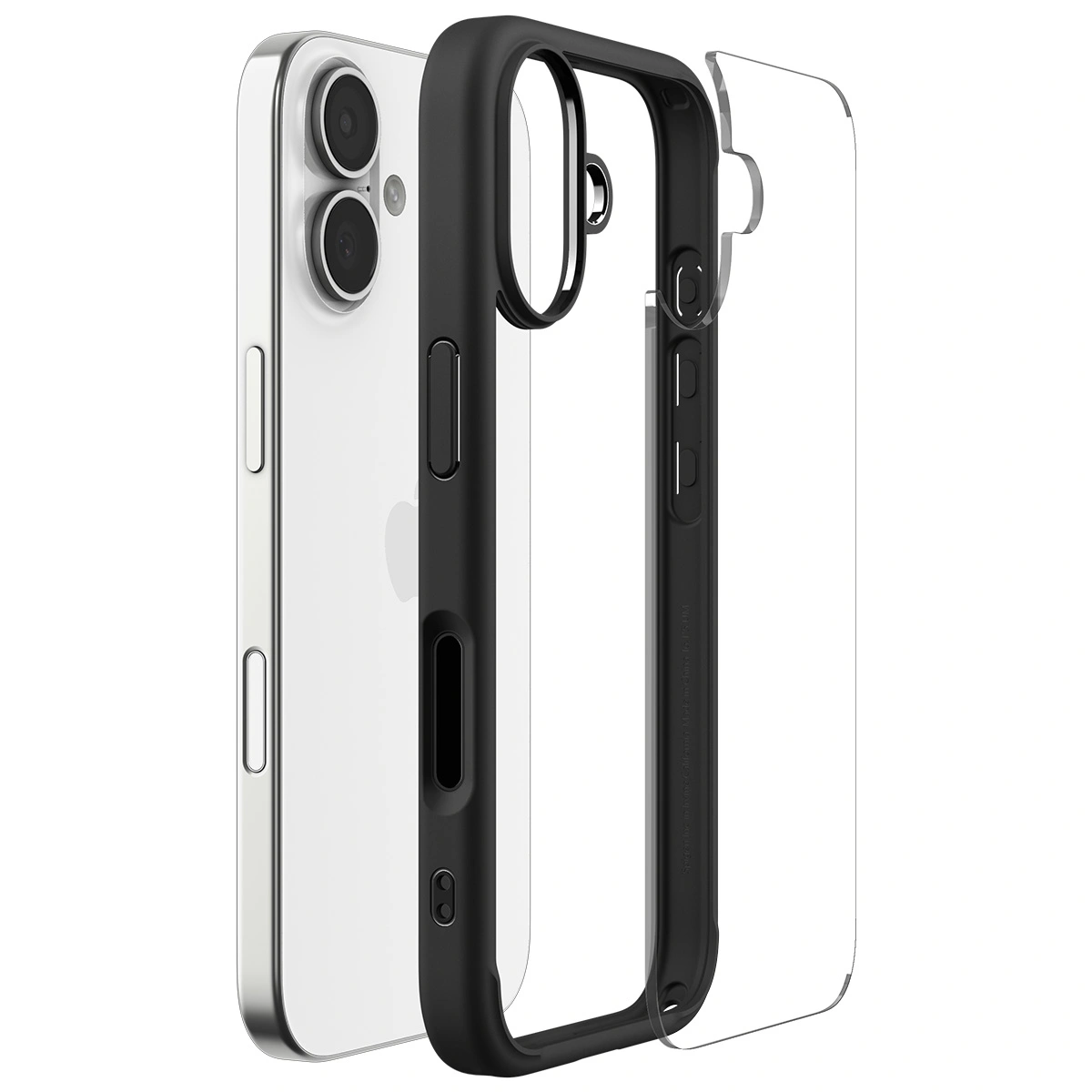 Накладка Spigen Ultra Hybrid для iPhone 17, Matte Black (ACS10377). Фото 7