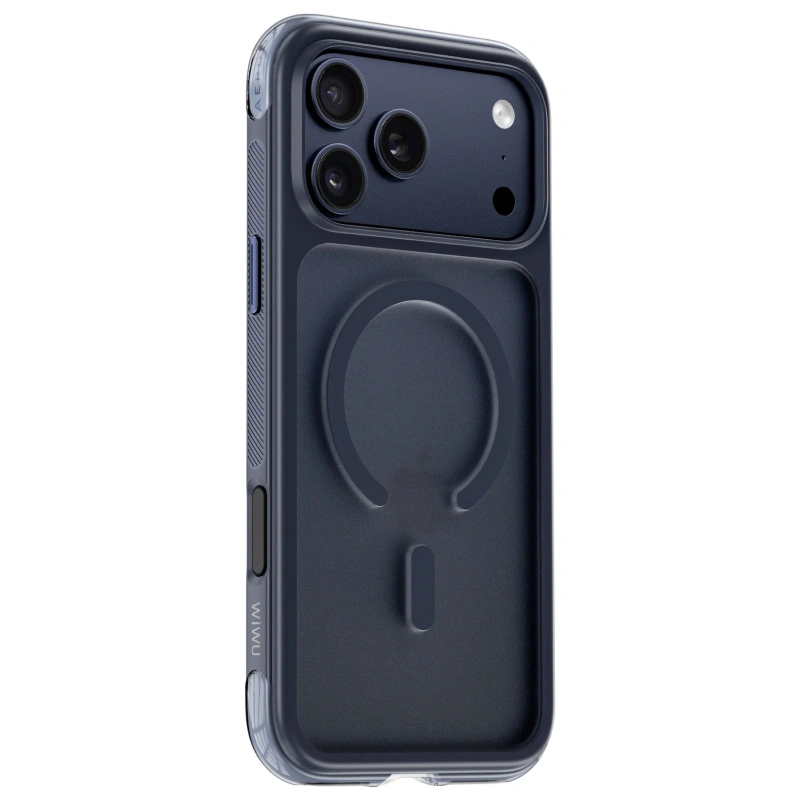 Накладка Wiwu для iPhone 17 Pro AeroShield Pro (MagSafe), Тёмно-синий (AS-202). Фото 2