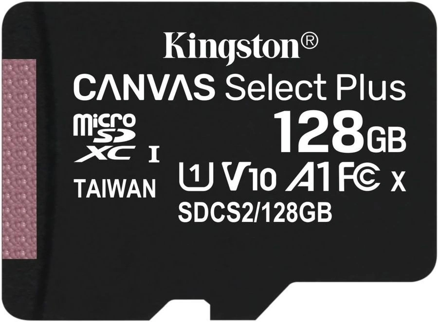 Карта памяти Kingston 128GB MicroSDHC Class 10 Canvas Select Plus 100MB/s. Фото 1